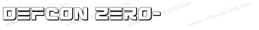 Defcon Zero字体转换